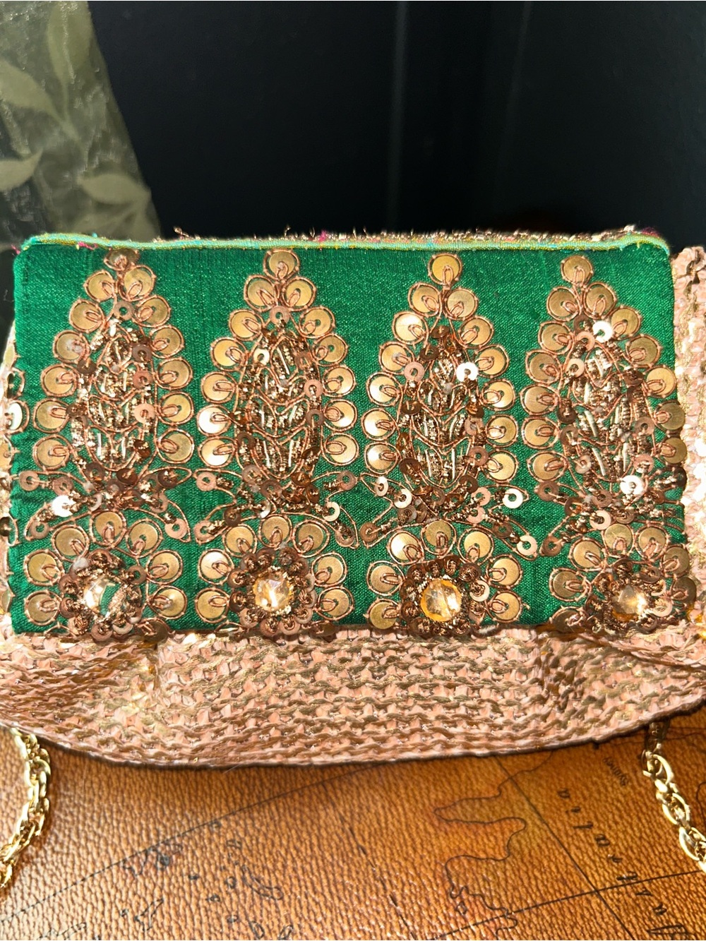 Bridal Potli Bag: Beaded Indian Wedding Purse -EUC- - Picture 3 of 14